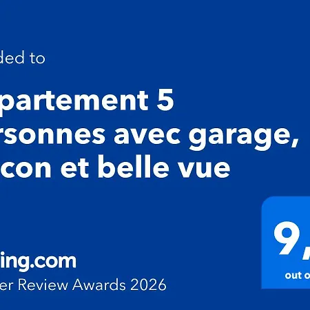 5 Personnes Avec Garage, Balcon Et Belle Vue Mont-Dore